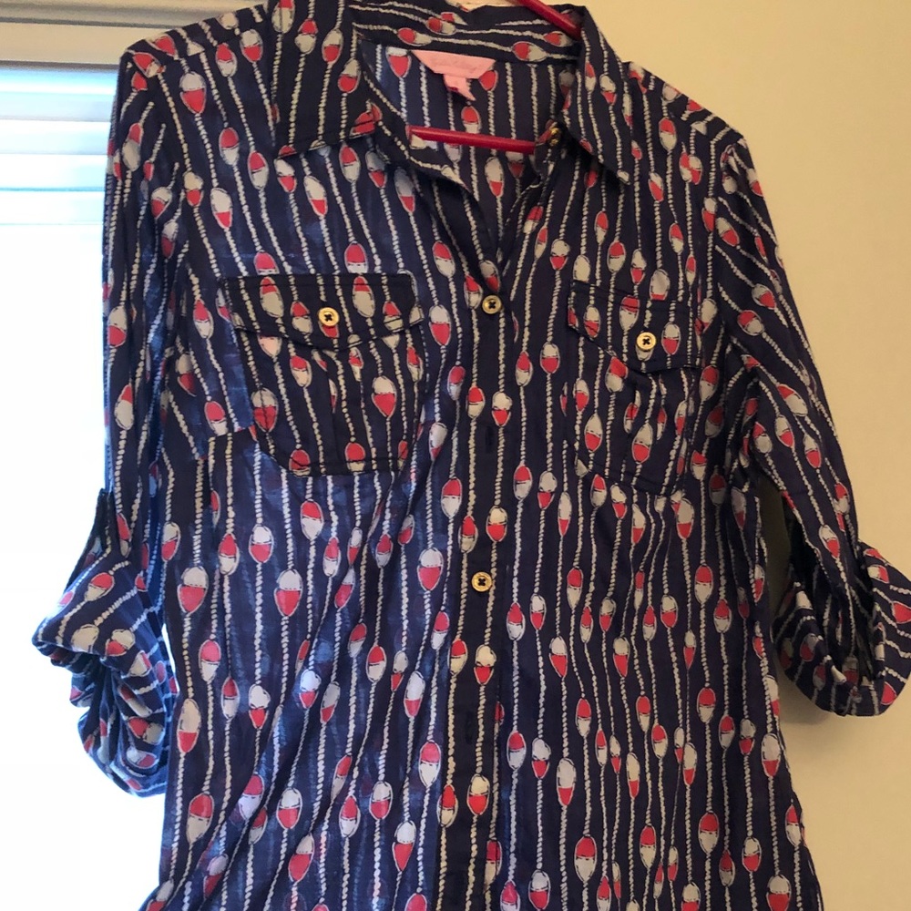 Lilly Pulitzer Cruiser Camp Shirt